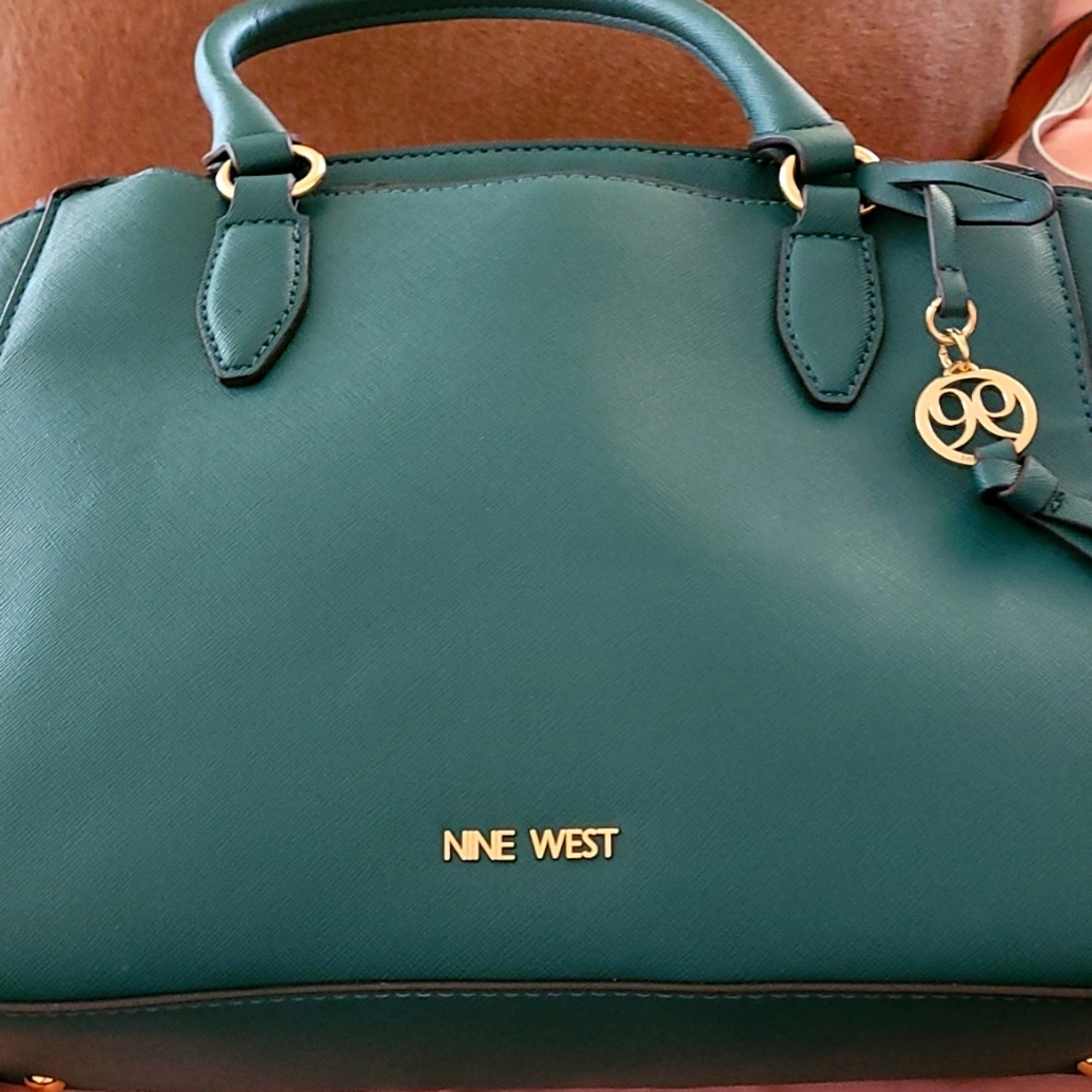 Teal nine west handbag